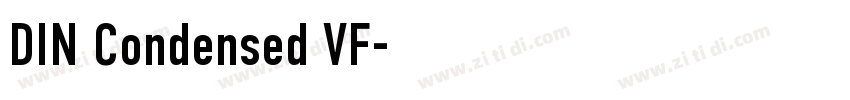 DIN Condensed VF字体转换